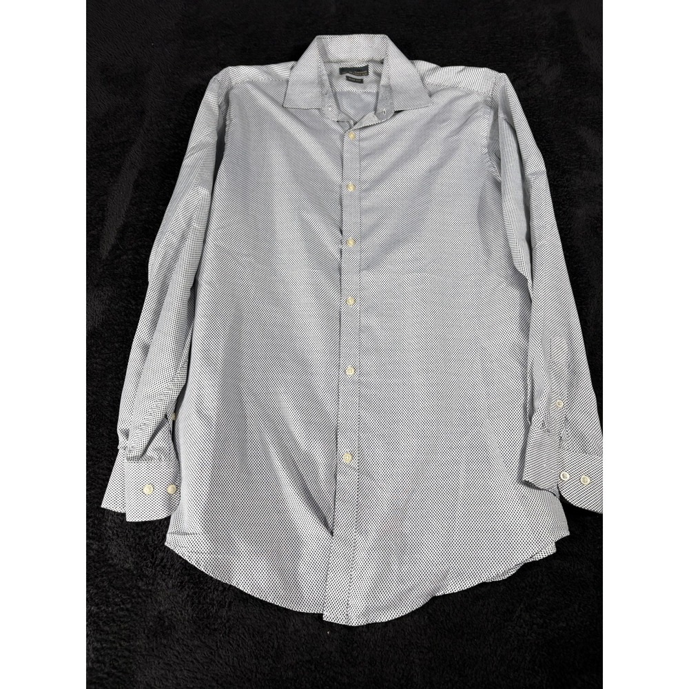 Black Label by Ruffini Dress Shirt Mens M Slim Fit Patterned Italy‎